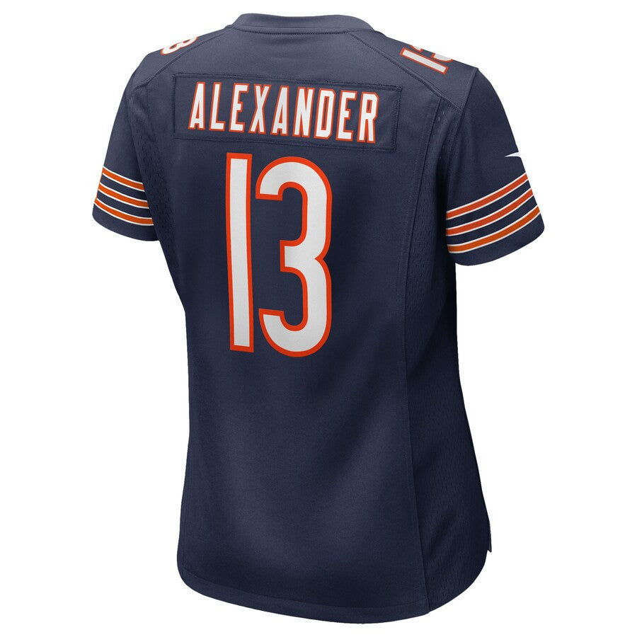 Maurice Alexander 13 Chicago Bears Women's Team Game Jersey - Navy