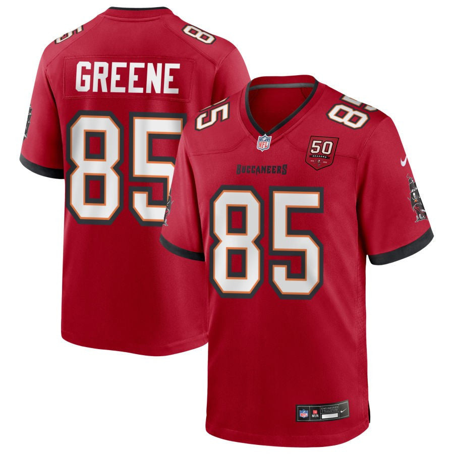 Garrett Greene 85 Tampa Bay Buccaneers 50th Anniversary Game Men Jersey - Red