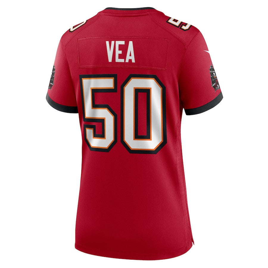 Vita Vea 50 Tampa Bay Buccaneers Women's 50th Anniversary Game Jersey - Red
