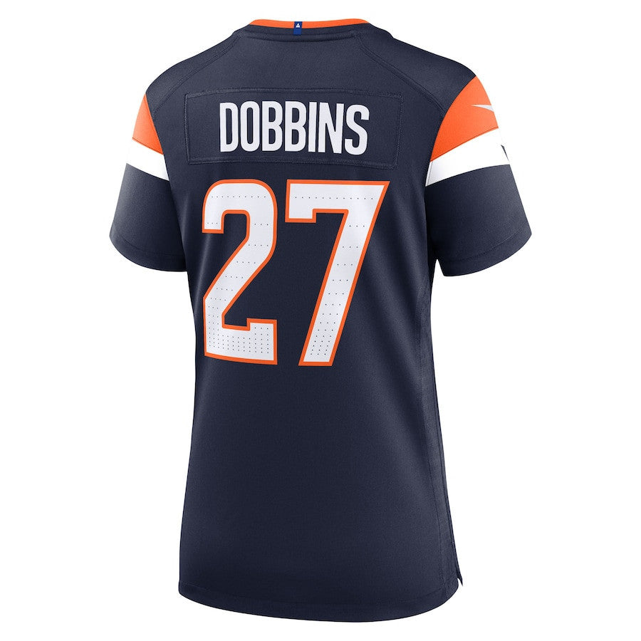 J.K. Dobbins 27 Denver Broncos Women's Alternate Game Jersey - Navy