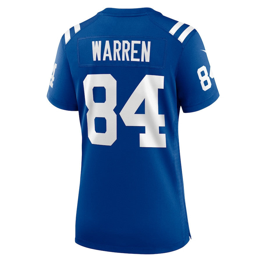 Tyler Warren 84 Indianapolis Colts Women's Game Jersey - Royal