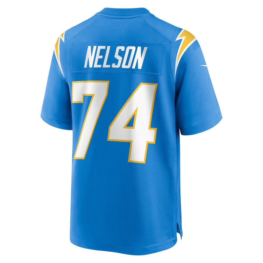 Ryan Nelson 74 Los Angeles Chargers Team Game Men Jersey - Powder Blue