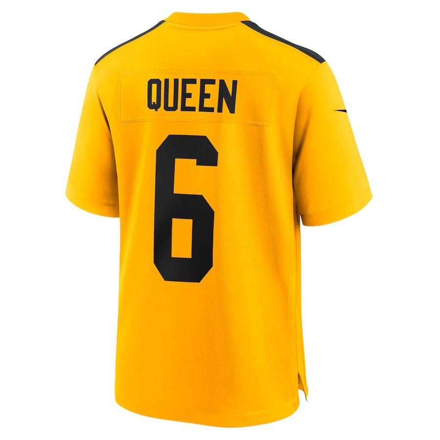 Patrick Queen 6 Pittsburgh Steelers Alternate 1933 Throwback Game Men Jersey - Gold