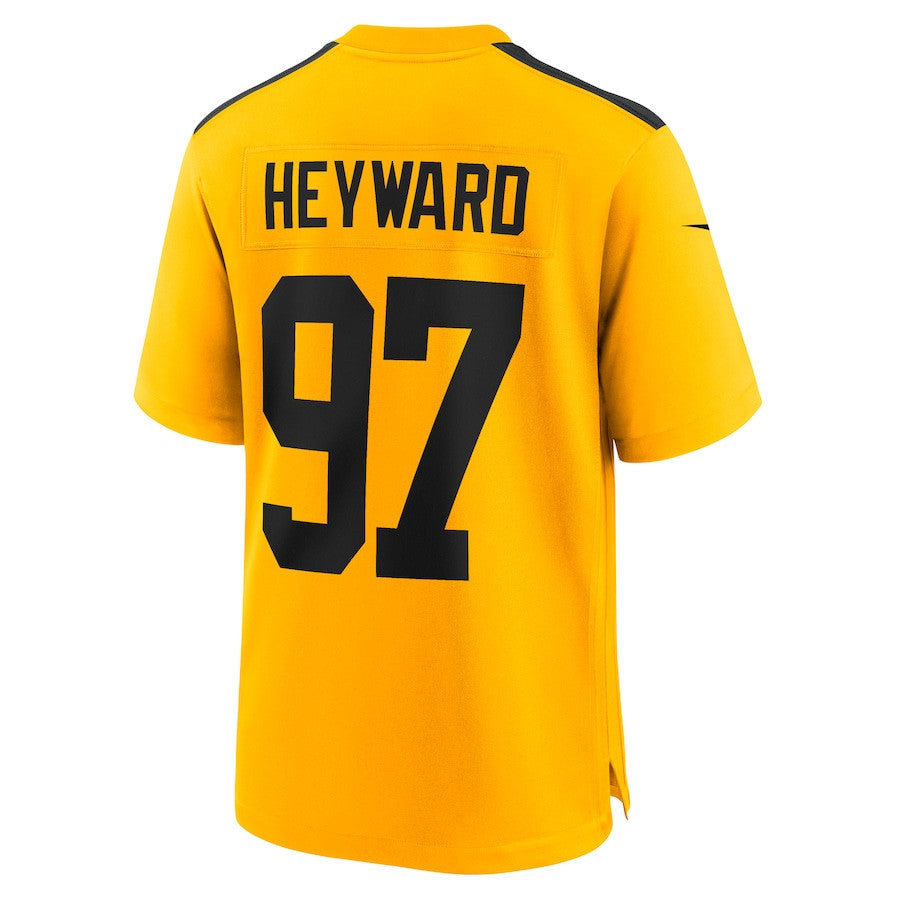 Cameron Heyward 97 Pittsburgh Steelers Alternate 1933 Throwback Game Men Jersey - Gold