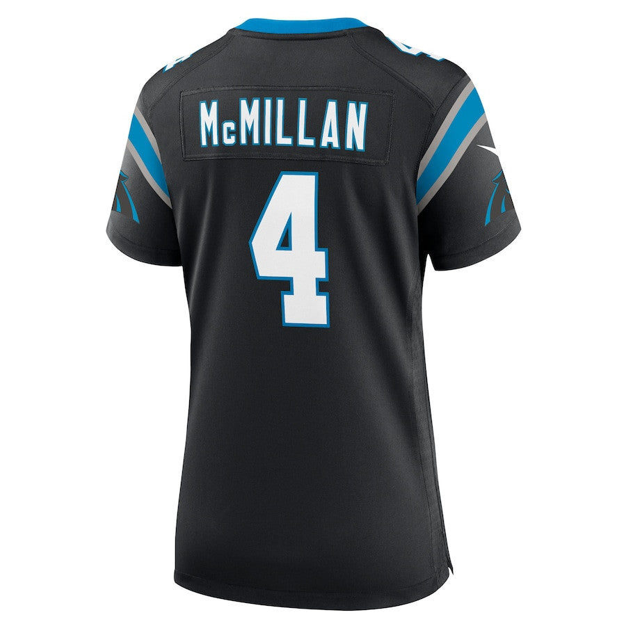 Tetairoa McMillan 4 Carolina Panthers Women's Team Game Jersey - Black