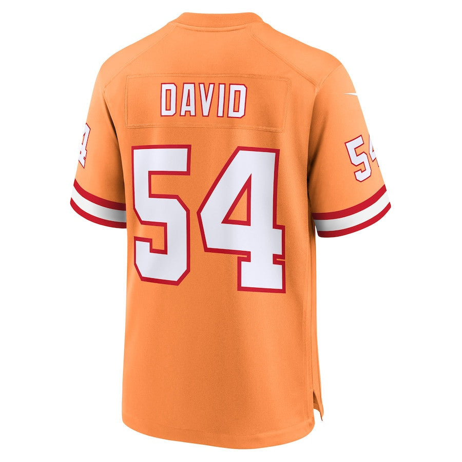 Lavonte David 54 Tampa Bay Buccaneers 50th Season Game Men Jersey - Creamsicle
