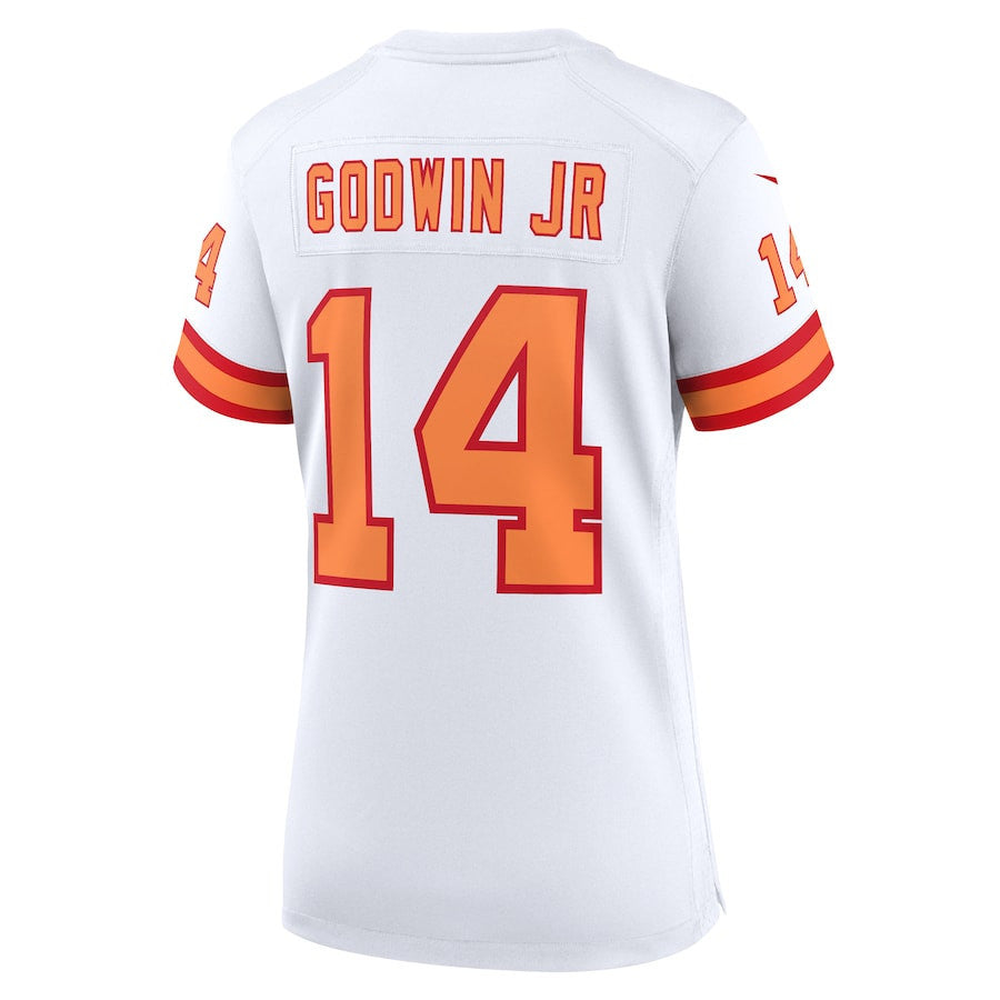 Chris Godwin Jr. 14 '76 Tampa Bay Buccaneers Women's 50th Season Game Jersey - White