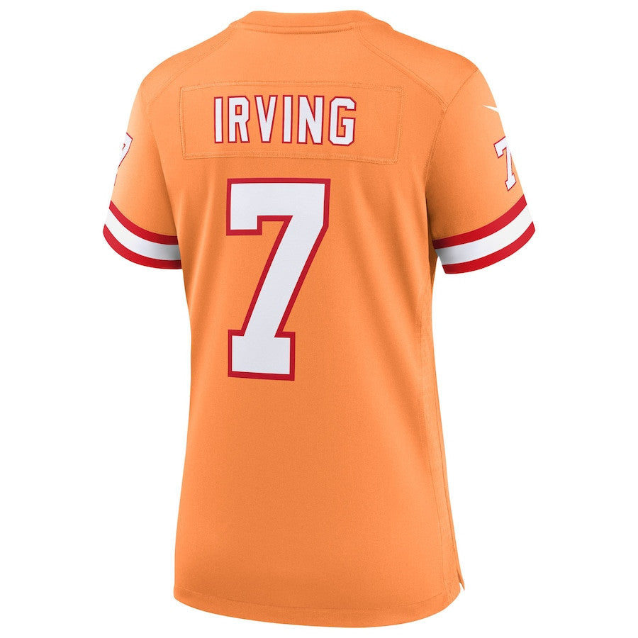 Bucky Irving 7 Tampa Bay Buccaneers Women's 50th Season Game Jersey - Creamsicle