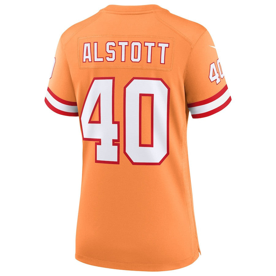 Mike Alstott 40 Tampa Bay Buccaneers Women's 50th Season Game Jersey - Creamsicle