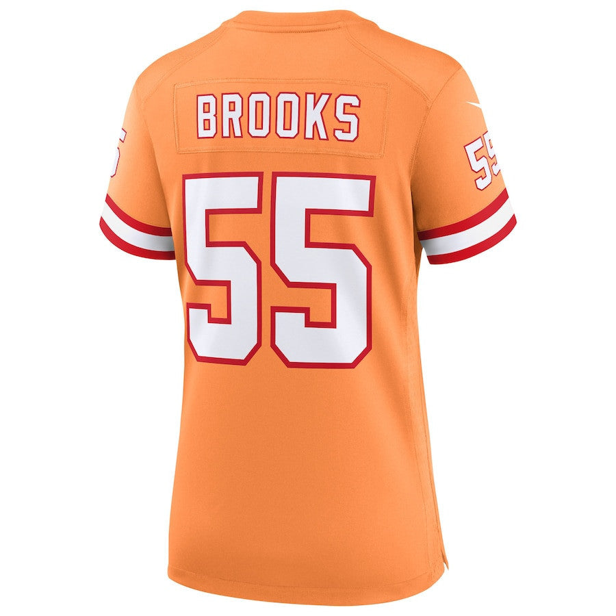 Derrick Brooks 55 Tampa Bay Buccaneers Women's 50th Season Game Jersey - Creamsicle