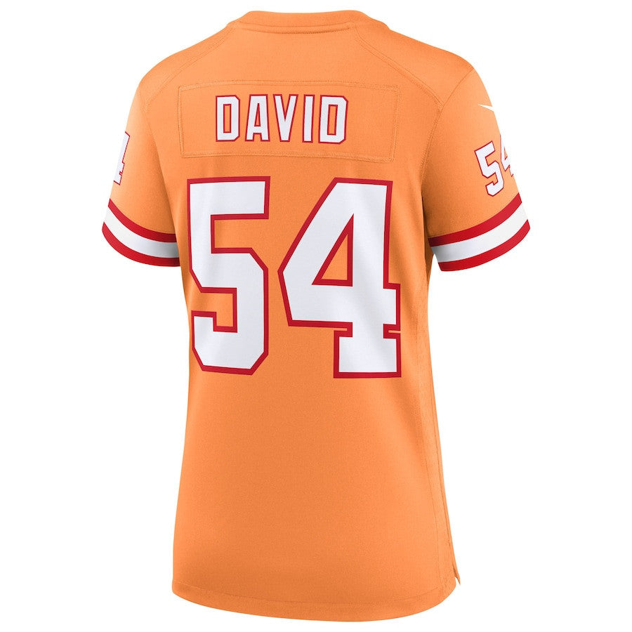 Lavonte David 54 Tampa Bay Buccaneers Women's 50th Season Game Jersey - Creamsicle
