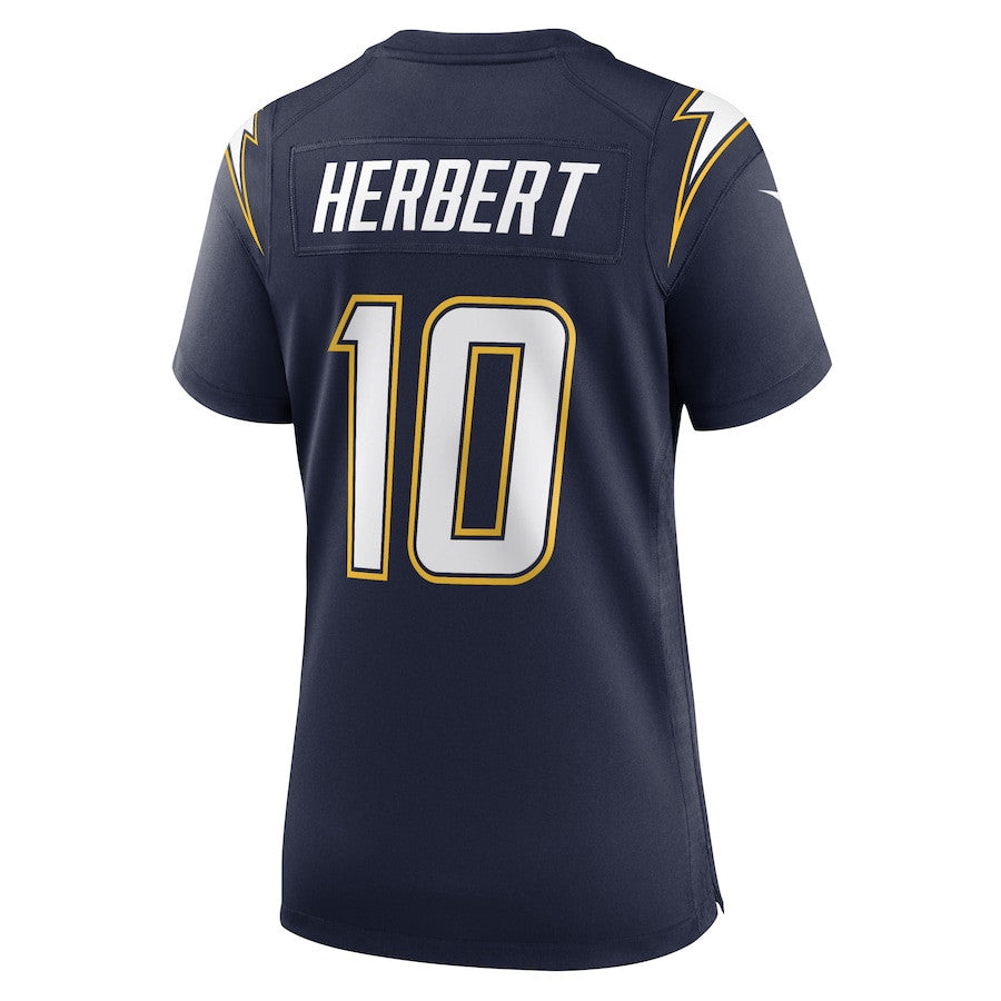 Justin Herbert 10 Los Angeles Chargers Women's Alternate Super Chargers Game Jersey - Navy