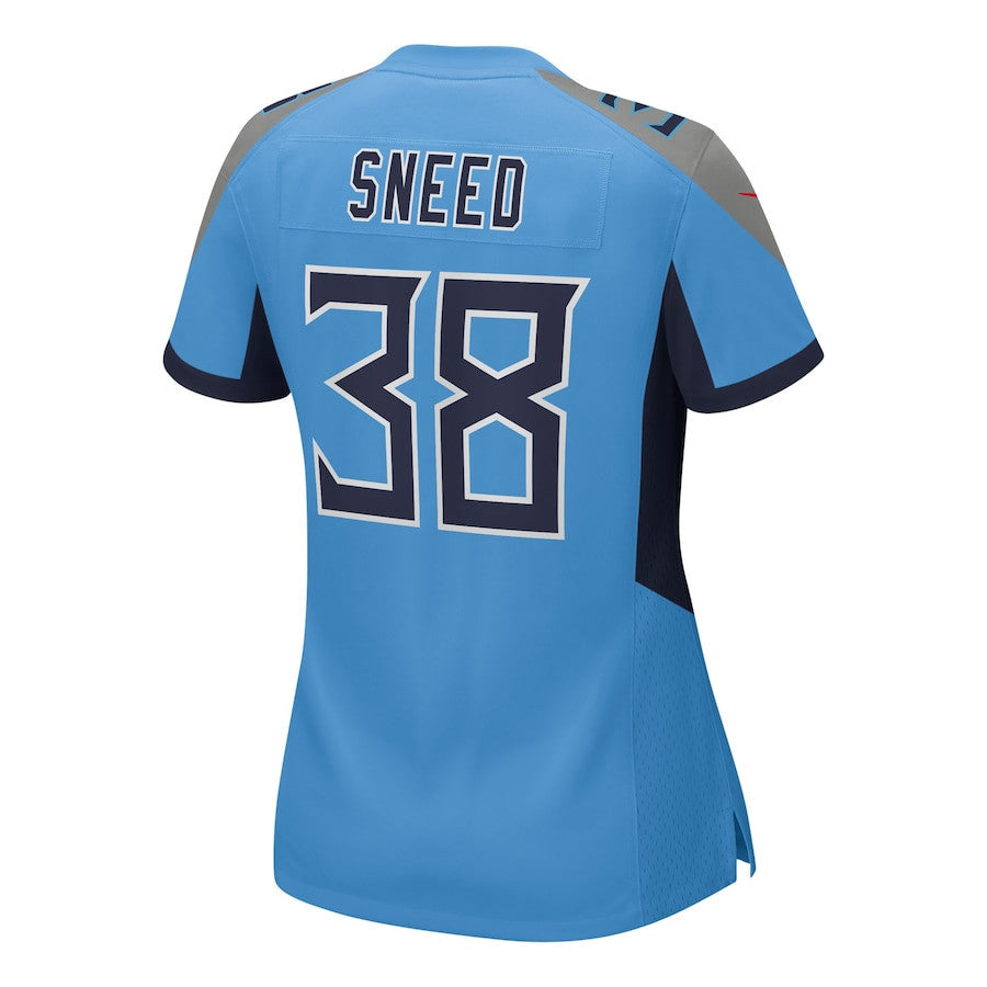 L'Jarius Sneed 38 Tennessee Titans Women's Team Game Jersey - Light Blue