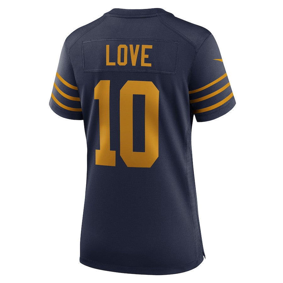 Jordan Love 10 Green Bay Packers Women's The 1923 Classic Game Jersey - Navy