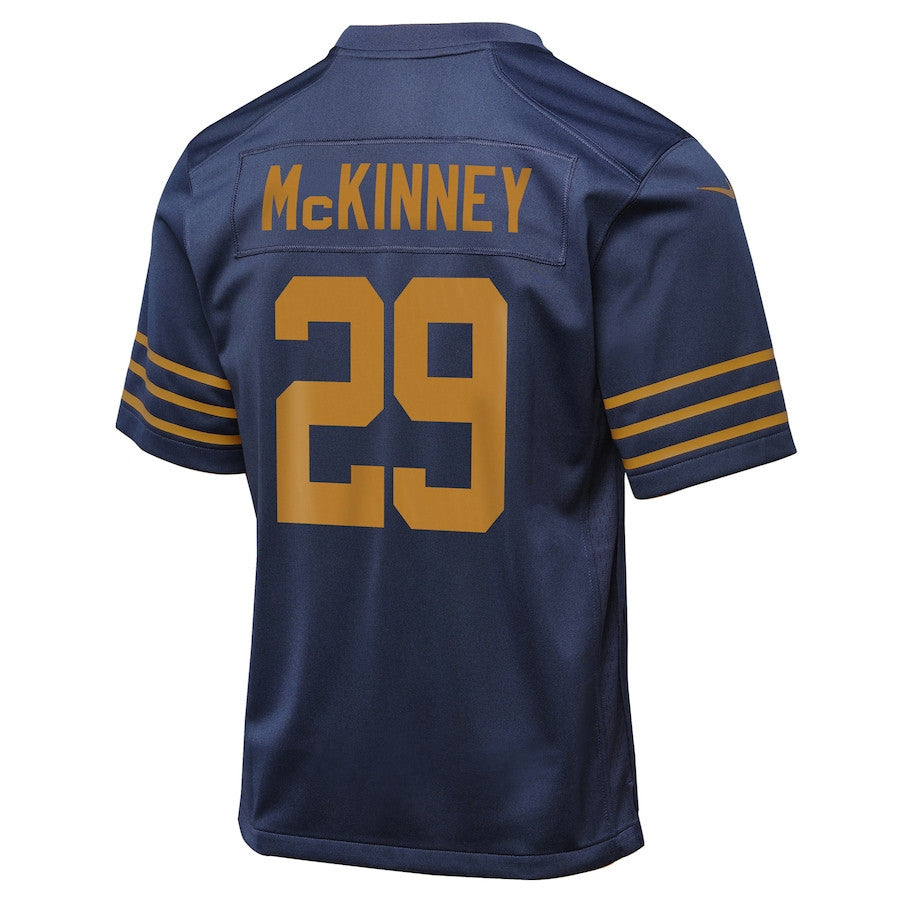 Xavier McKinney 29 Green Bay Packers The 1923 Classic Game YOUTH Jersey - Navy