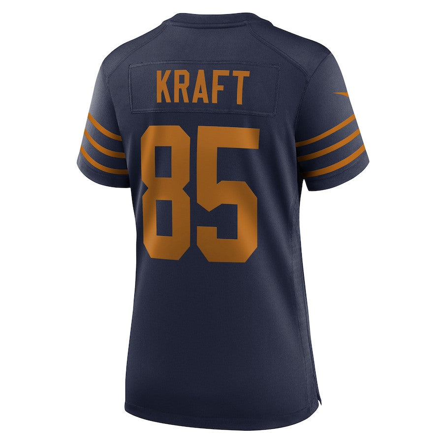 Tucker Kraft 85 Green Bay Packers Women's The 1923 Classic Game Jersey - Navy