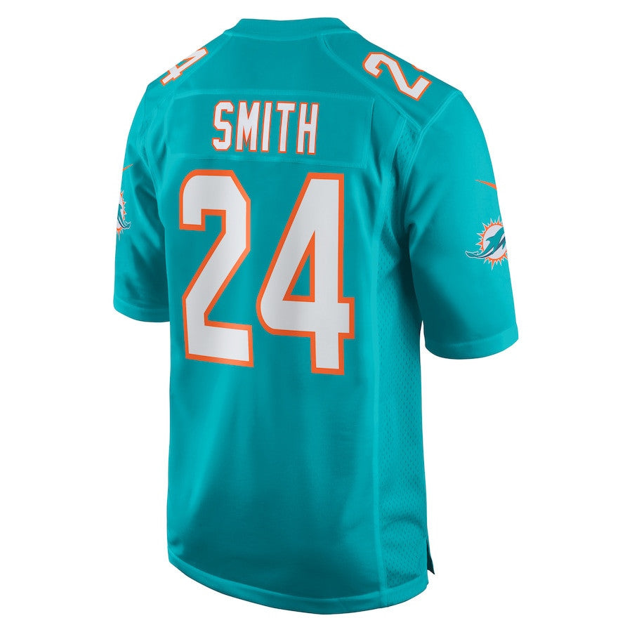 Cam Smith 24 Miami Dolphins Game Men Jersey - Aqua