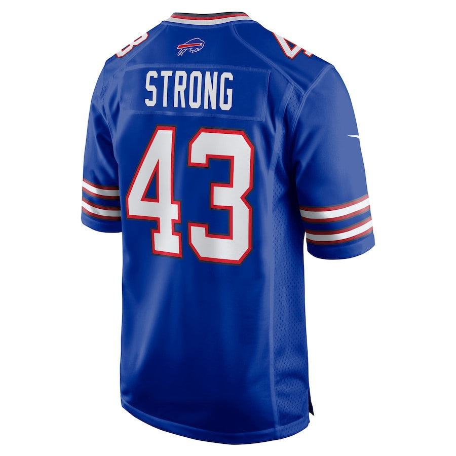 Dorian Strong 43 Buffalo Bills Team Game Men Jersey - Royal