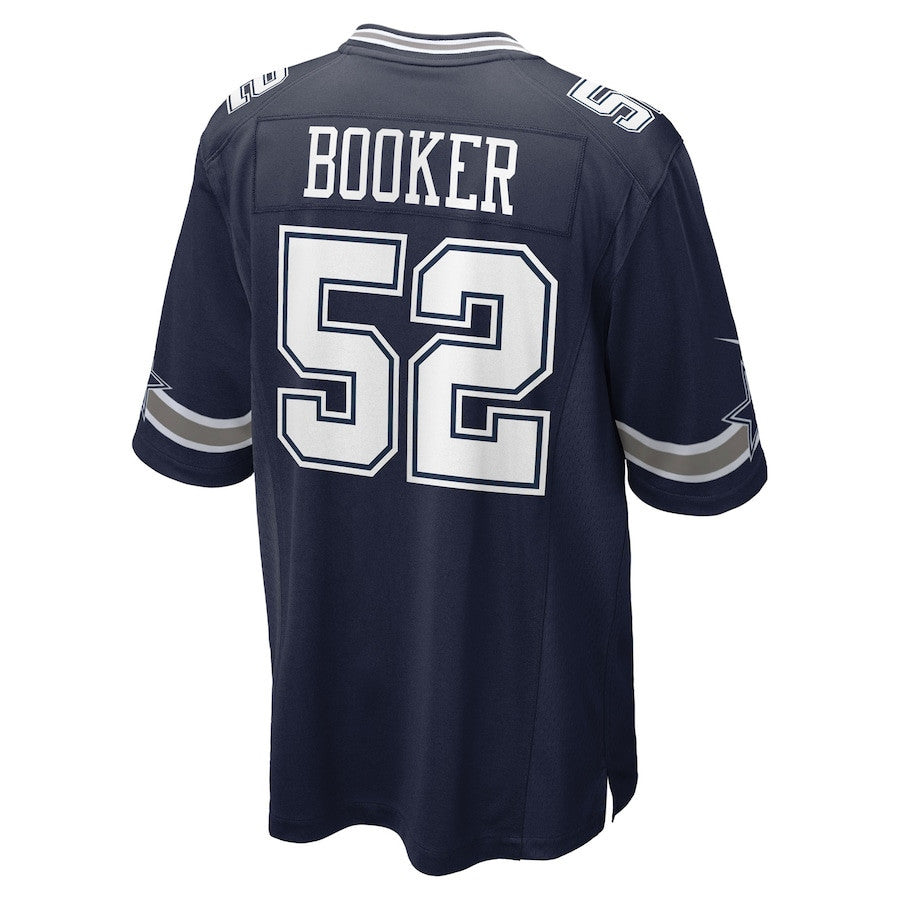 Tyler Booker 52 Dallas Cowboys 2025 NFL Draft First Round Pick Game Men Jersey - Navy