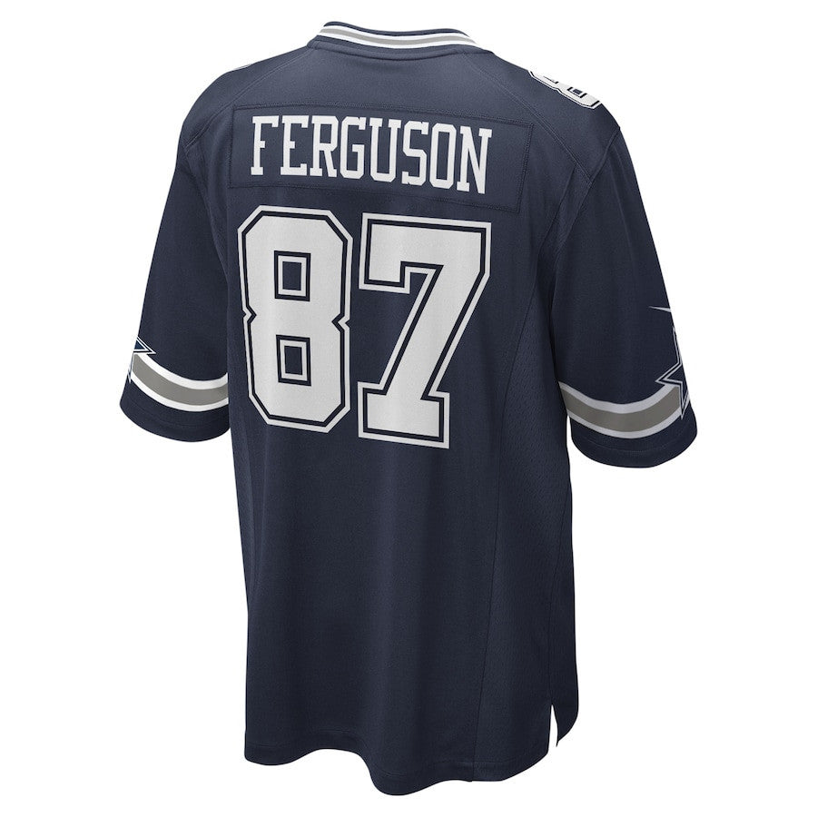 Jake Ferguson 87 Dallas Cowboys Team Game Men Jersey - Navy