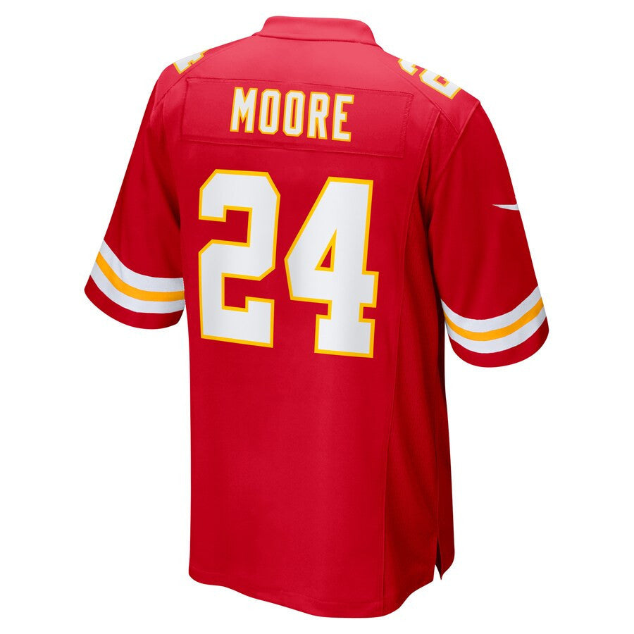 Skyy Moore 24 Kansas City Chiefs Game Men Jersey - Red