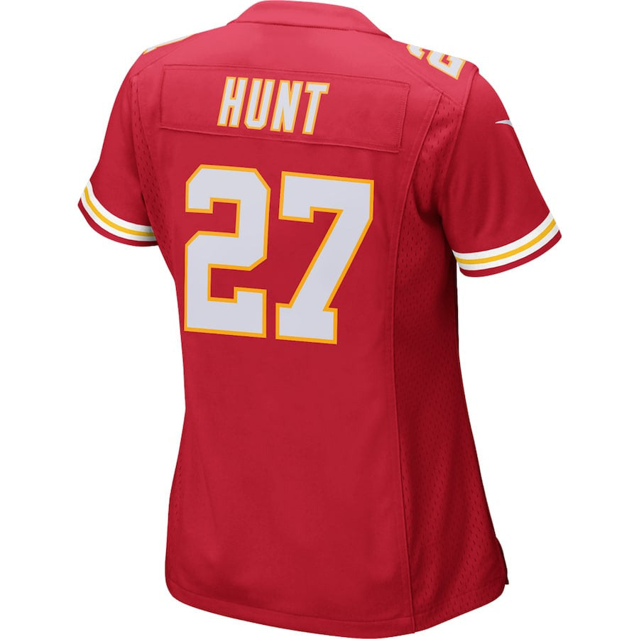 Kareem Hunt 27 Kansas City Chiefs Women's Game Player Jersey - Red
