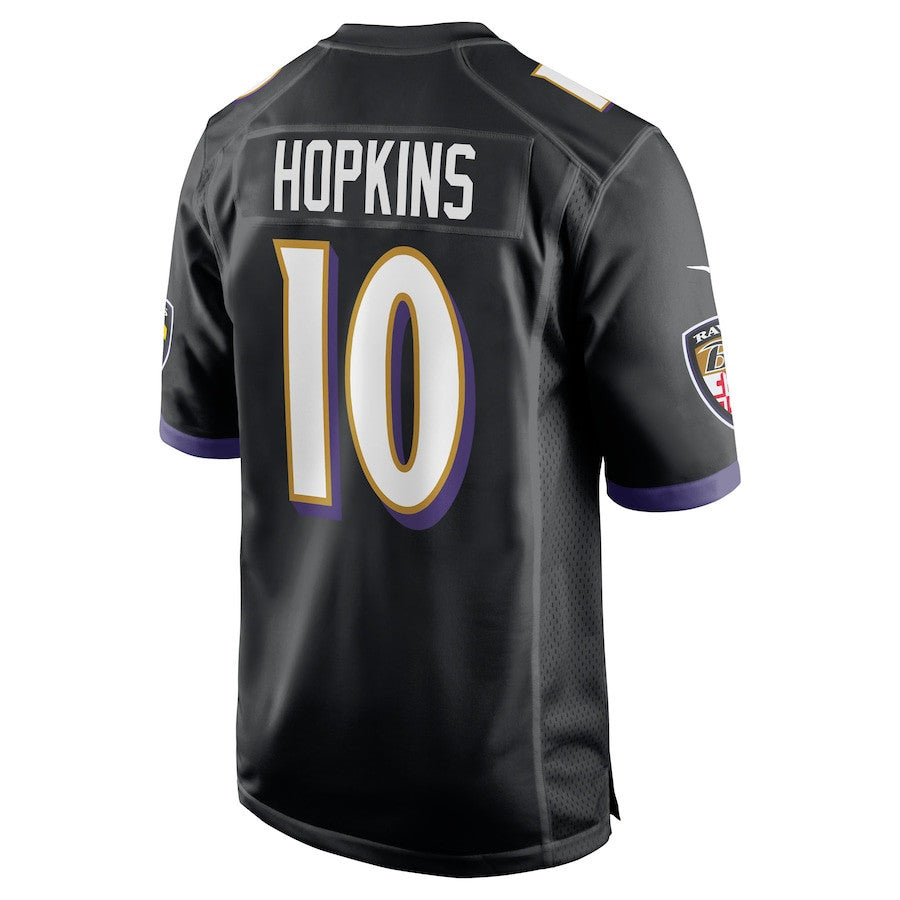 DeAndre Hopkins 10 Baltimore Ravens Alternate Game Men Jersey - Black
