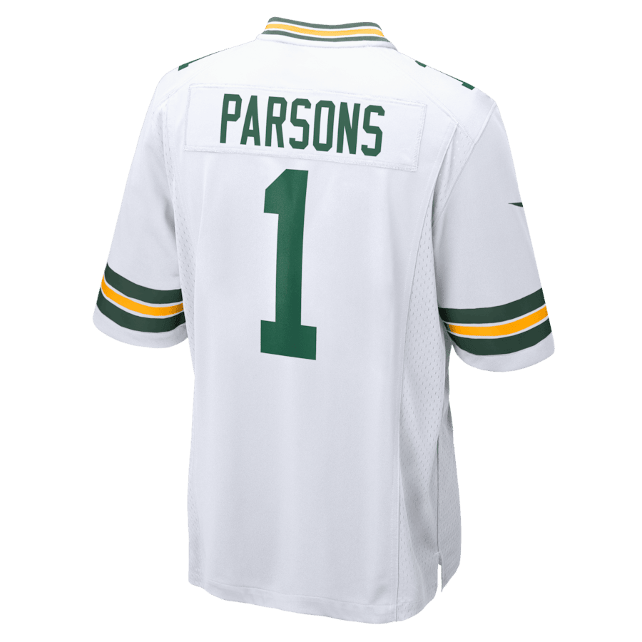 Micah Parsons 1 Green Bay Packers Game Player Men Jersey - White