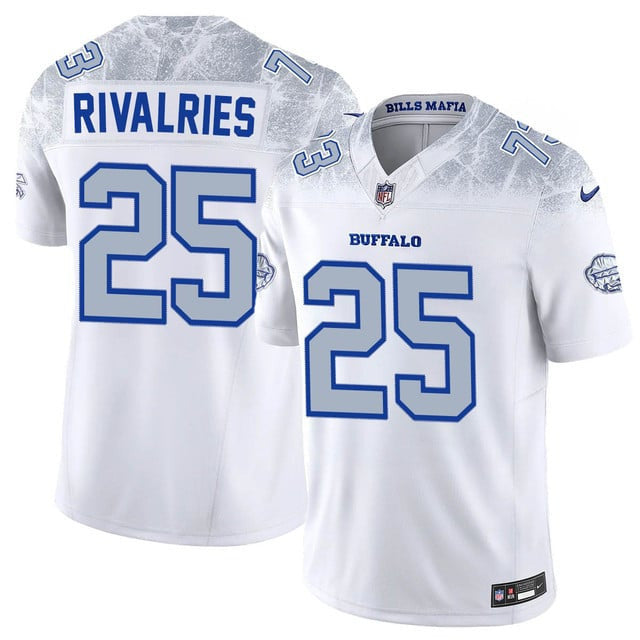 Rivalries 25 Buffalo Bills Vapor F.U.S.E. Limited Rivalry Series Men Jersey - White