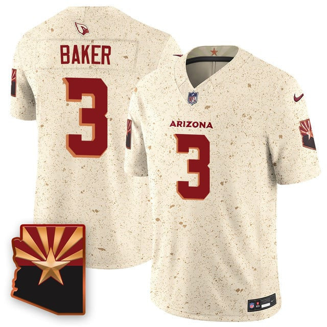 Budda Baker 3 Arizona Cardinals Vapor F.U.S.E. Limited Rivalry Series Men Jersey - Beige