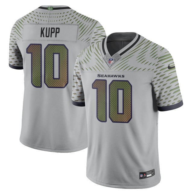 Cooper Kupp 10 Seattle Seahawks Vapor F.U.S.E. Limited Rivalry Series Men Jersey - Gray