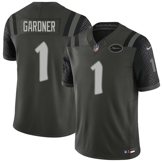 Sauce Gardner 1 New York Jets Vapor F.U.S.E. Limited Rivalry Series Men Jersey - Black