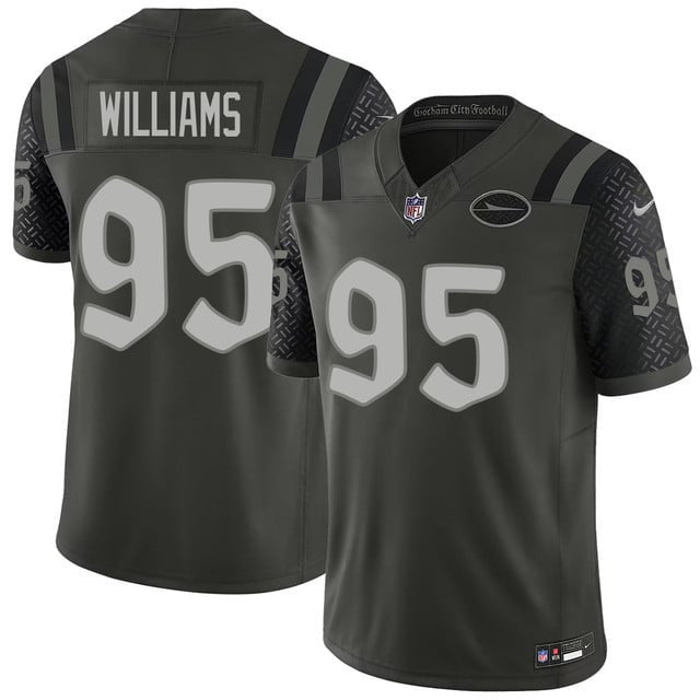 Quinnen Williams 95 New York Jets Vapor F.U.S.E. Limited Rivalry Series Men Jersey - Black