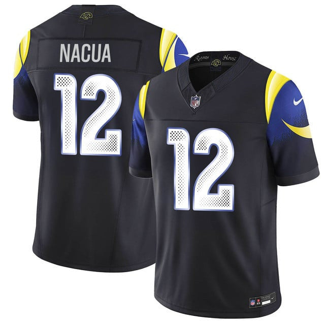 Puka Nacua 12 Los Angeles Rams Vapor F.U.S.E. Limited Rivalry Series Men Jersey - Black