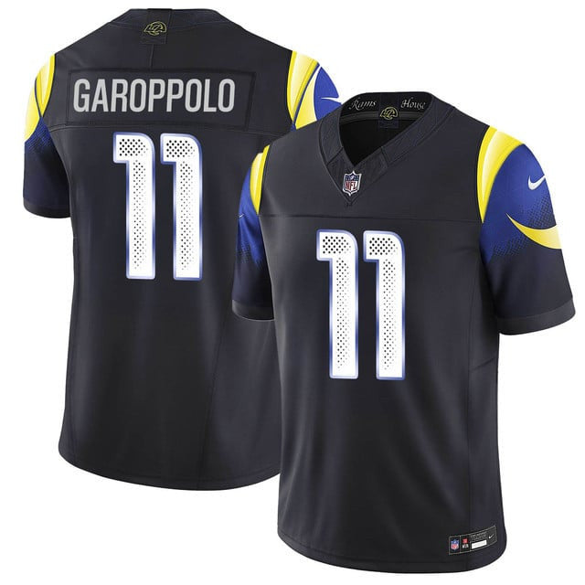 Jimmy Garoppolo 11 Los Angeles Rams Vapor F.U.S.E. Limited Rivalry Series Men Jersey - Black