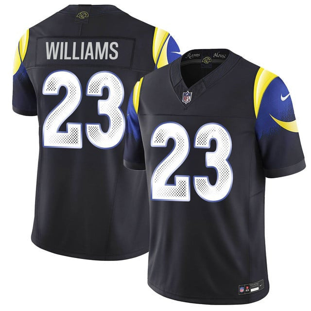 Kyren Williams 23 Los Angeles Rams Vapor F.U.S.E. Limited Rivalry Series Men Jersey - Black