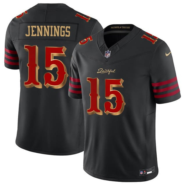 Jauan Jennings 15 San Francisco 49ers Vapor F.U.S.E. Limited Rivalry Series Men Jersey - Black