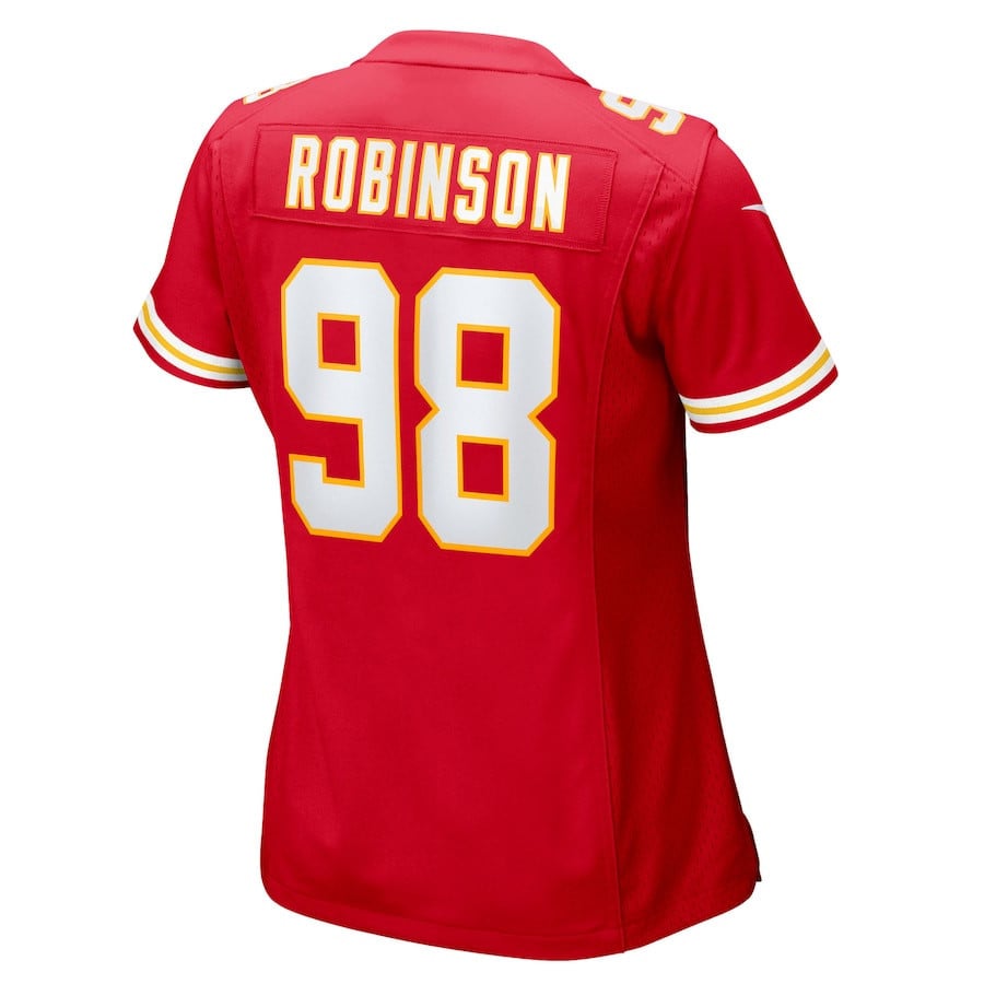 Janarius Robinson 98 Kansas City Chiefs Women's Team Game Jersey - Red