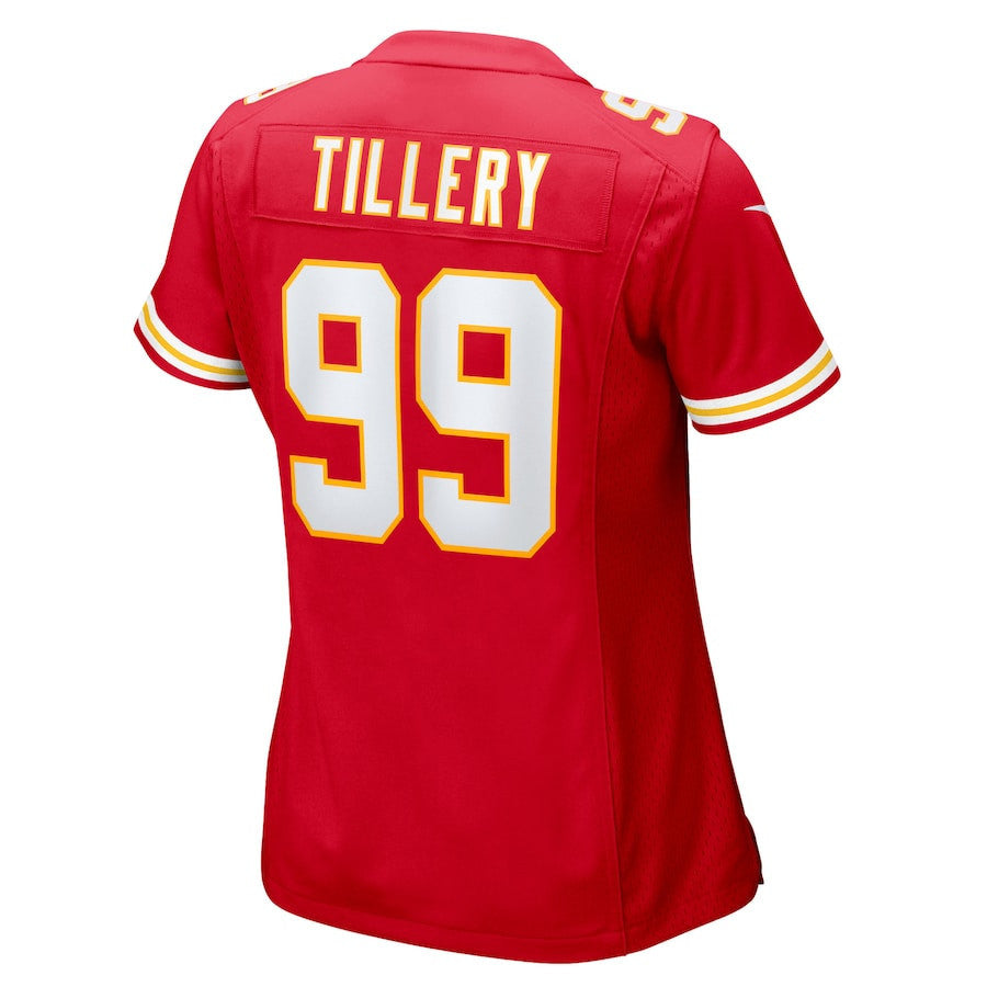 Jerry Tillery 99 Kansas City Chiefs Women's Team Game Jersey - Red