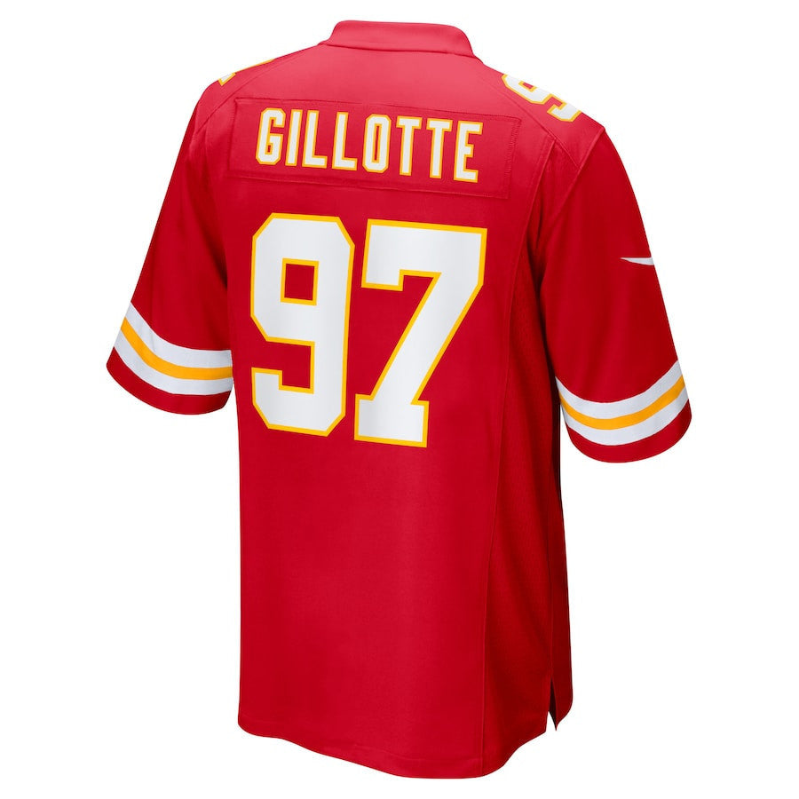 Ashton Gillotte 97 Kansas City Chiefs Team Game Men Jersey - Red