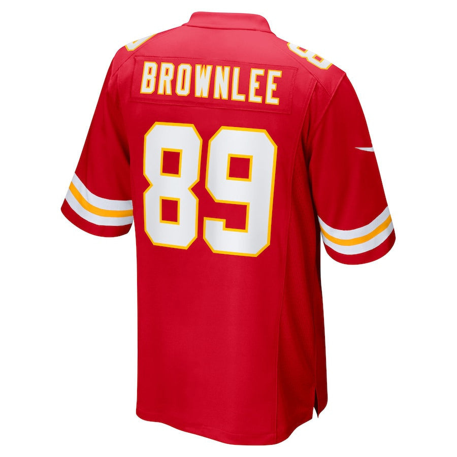 Jason Brownlee 89 Kansas City Chiefs Team Game Men Jersey - Red