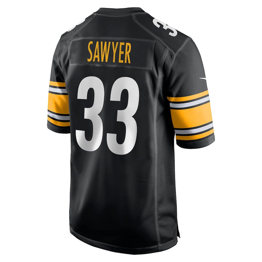 Jack Sawyer 33 Pittsburgh Steelers Team Game Men Jersey - Black