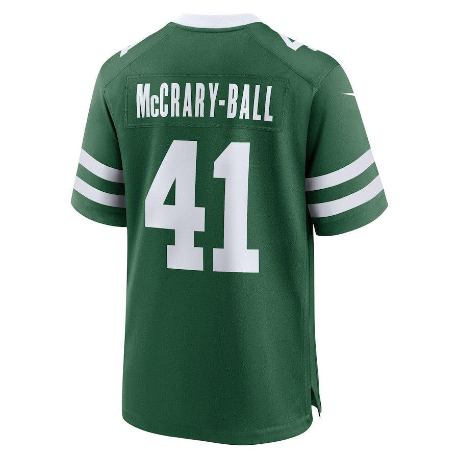 Marcelino McCrary-Ball 41 New York Jets Team Game Men Jersey - Legacy Green