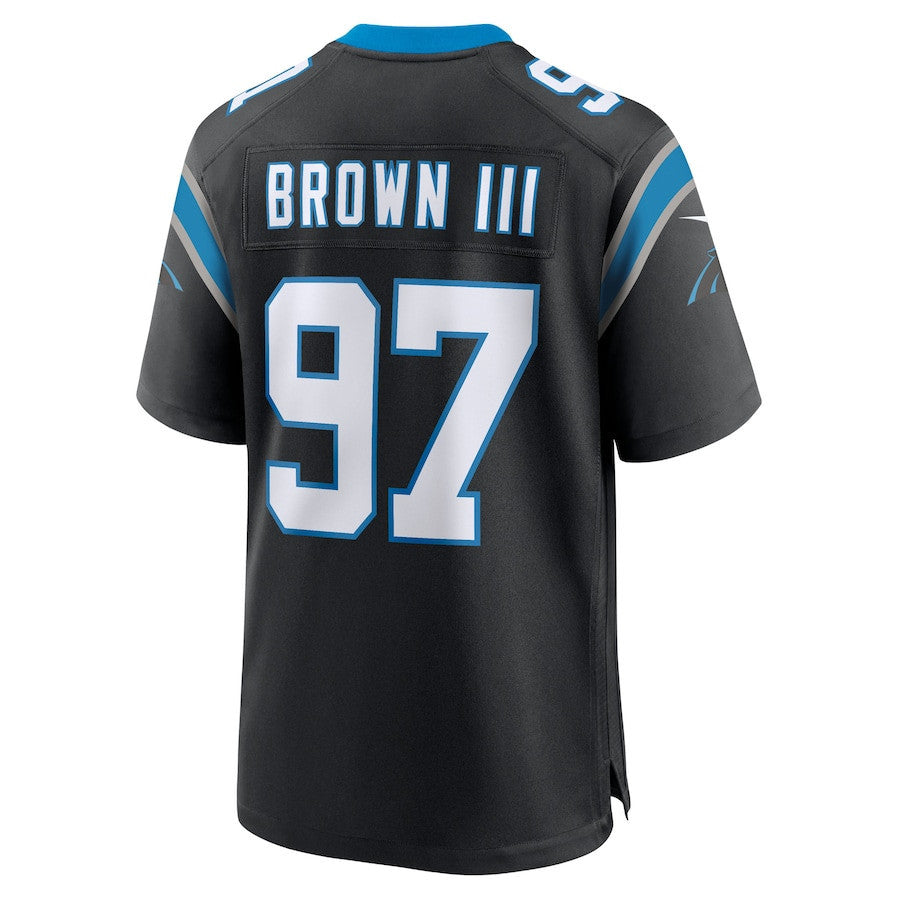 Bobby Brown III 97 Carolina Panthers Team Game Men Jersey - Black