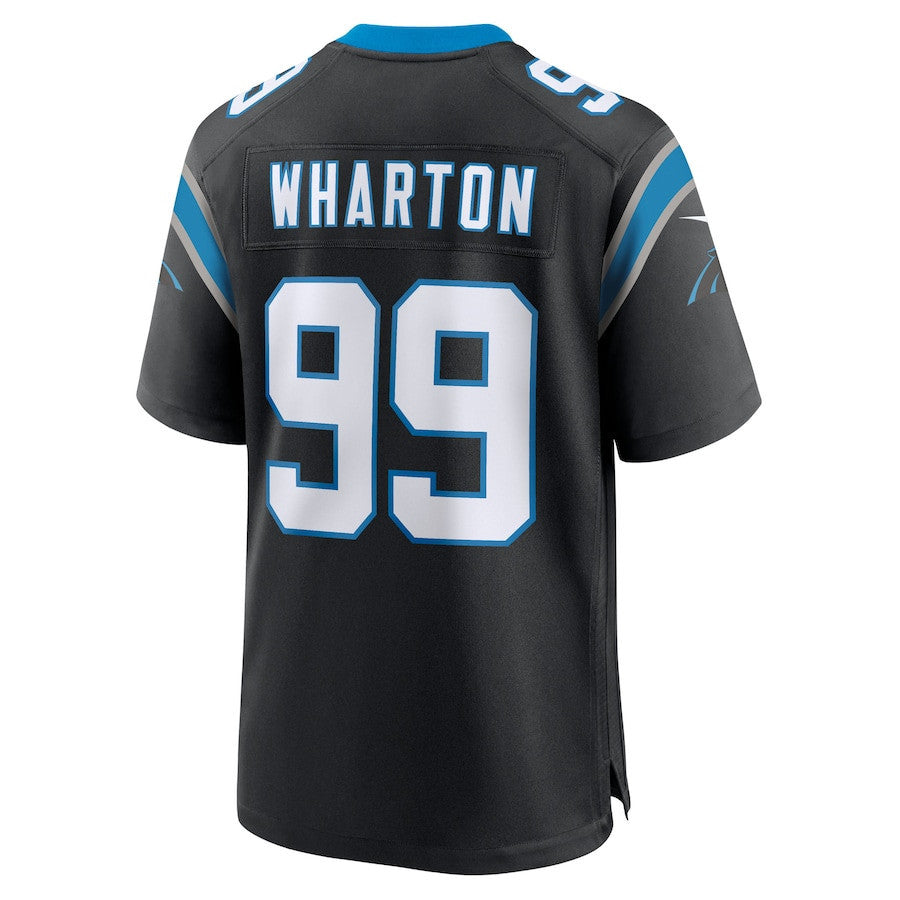 Tershawn Wharton 99 Carolina Panthers Team Game Men Jersey - Black