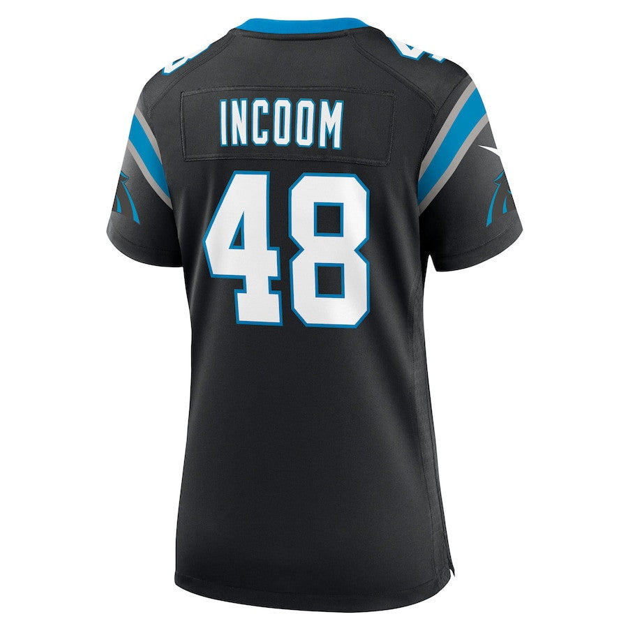 Thomas Incoom 48 Carolina Panthers Women's Team Game Jersey - Black