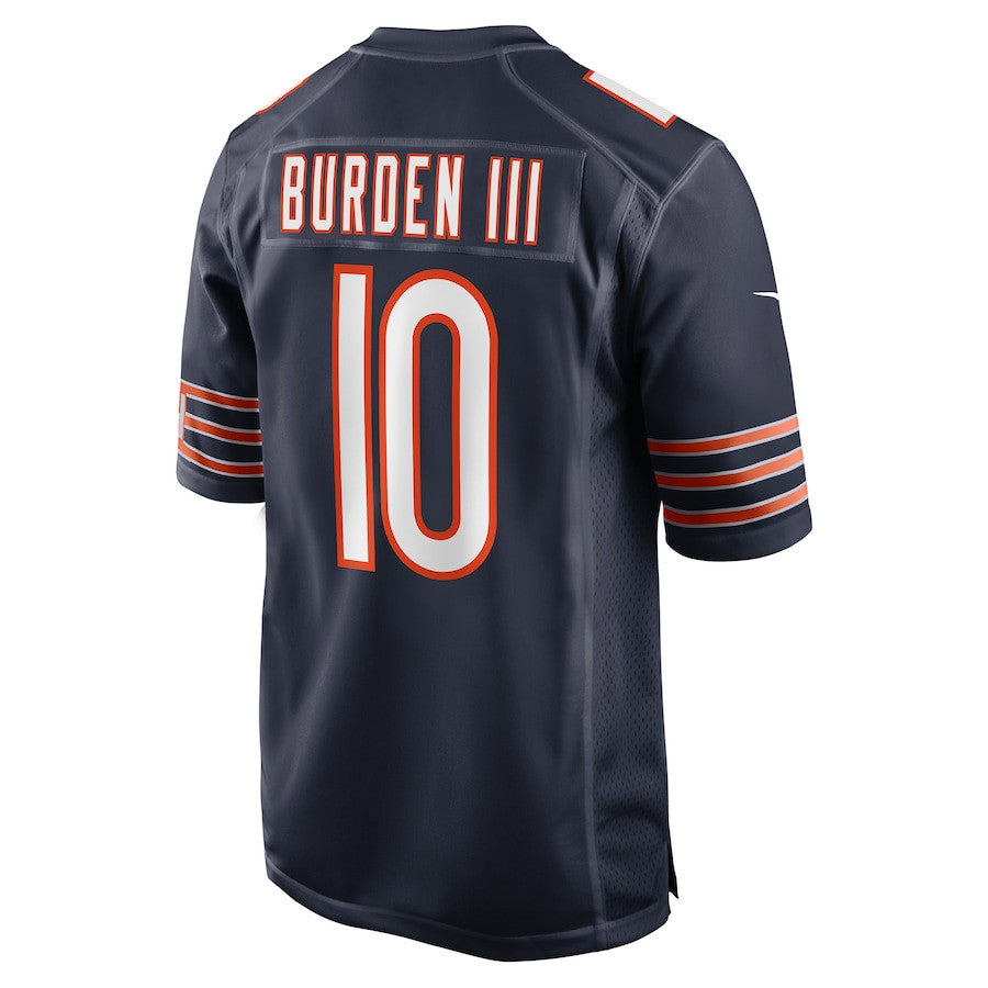 Luther Burden III 10 Chicago Bears Team Game Men Jersey - Navy