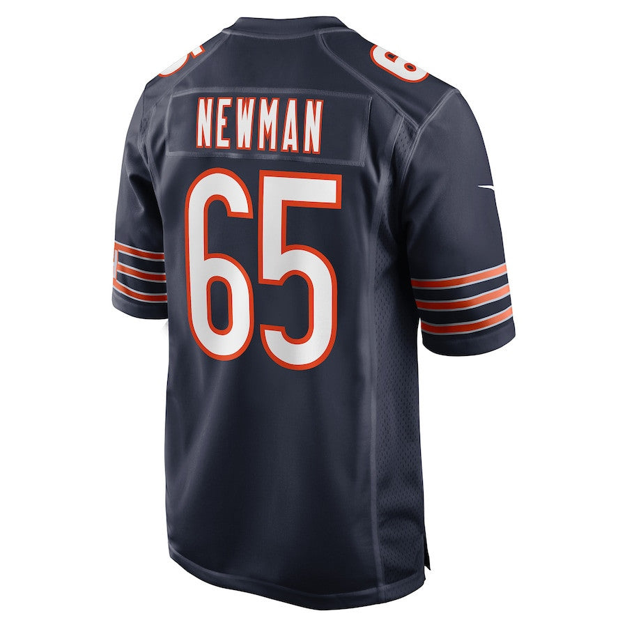 Luke Newman 65 Chicago Bears Team Game Men Jersey - Navy