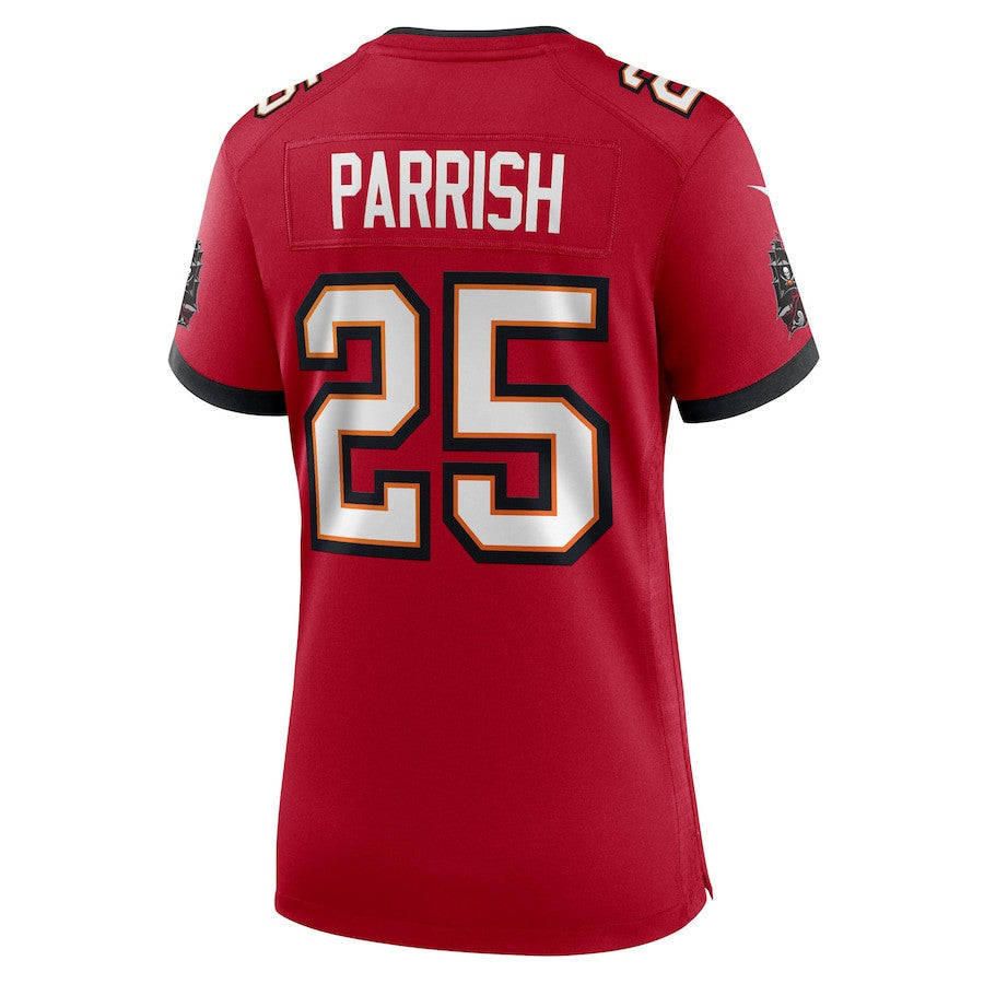 Jacob Parrish 25 Tampa Bay Buccaneers Women's Team Game Jersey - Red