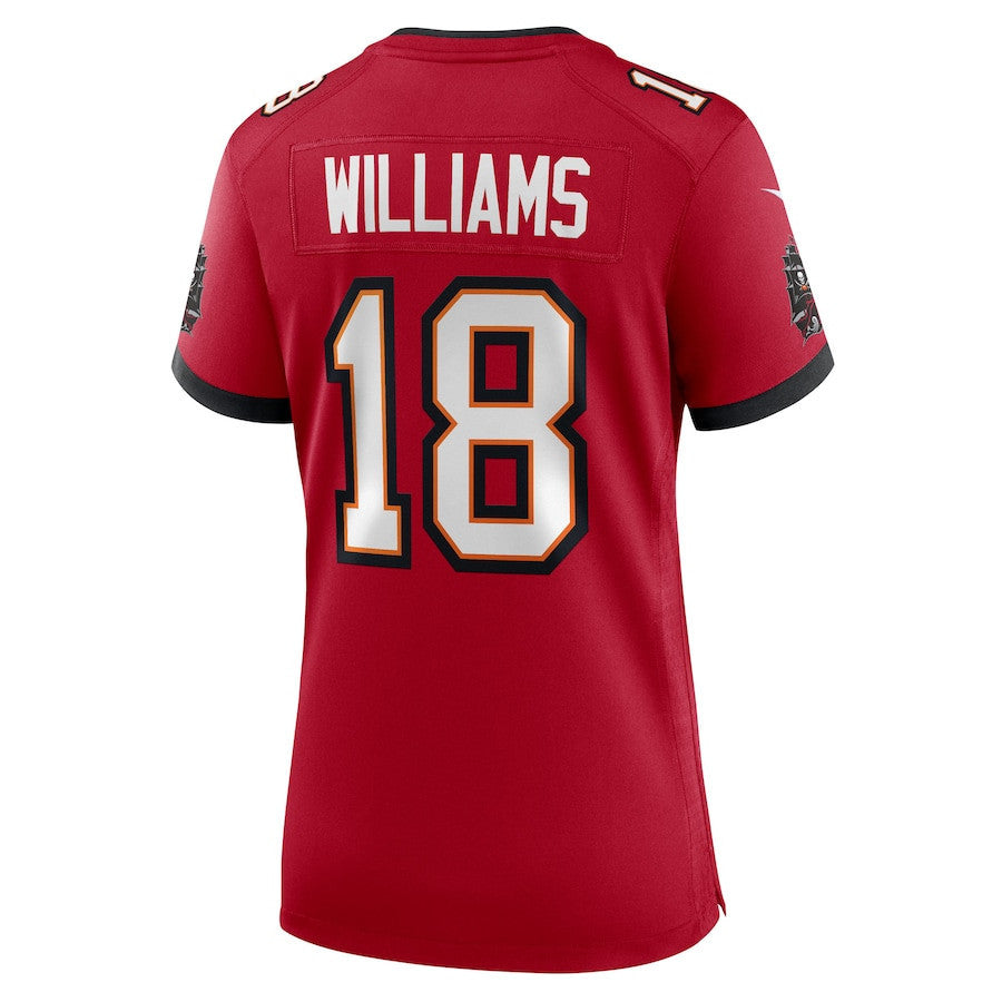 Josh Williams 18 Tampa Bay Buccaneers Women's Team Game Jersey - Red